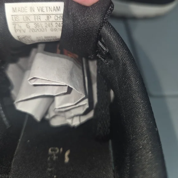 Women's Adidas Black Cloudfoam Trainer Sneakers Size 7.5 - Picture 5 of 6